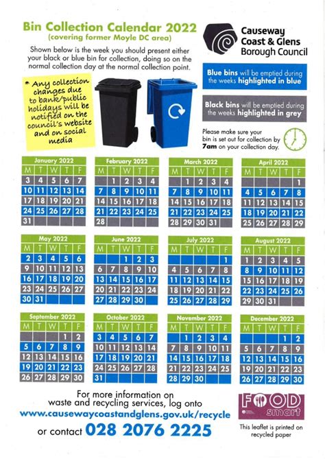 2021/22 waste <strong>collection calendar</strong> [1107KB] <strong>2022</strong>/23 waste <strong>collection calendar</strong>; Change to <strong>bin</strong> lid colours. . Bin collection calendar 2022 wellingborough